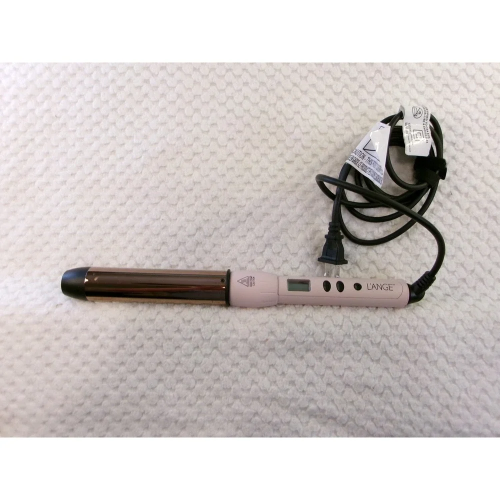 L'ange Ondulé Rose Gold Titanium Curling Wand 32mm Blush Pink HT212
